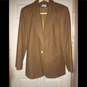 Vintage {100% Pure} Wool Blazer with gold button in MINT condition